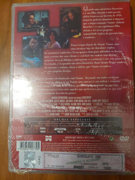 Dvd - Chocolate Novo selado