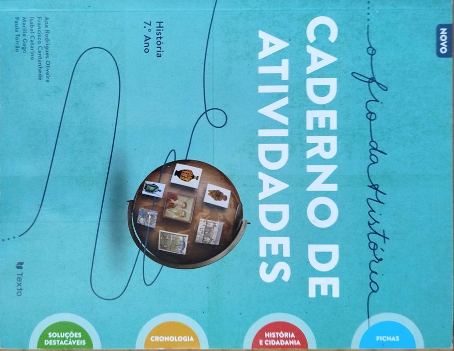 Livros escolares de actividades do 7º ano
