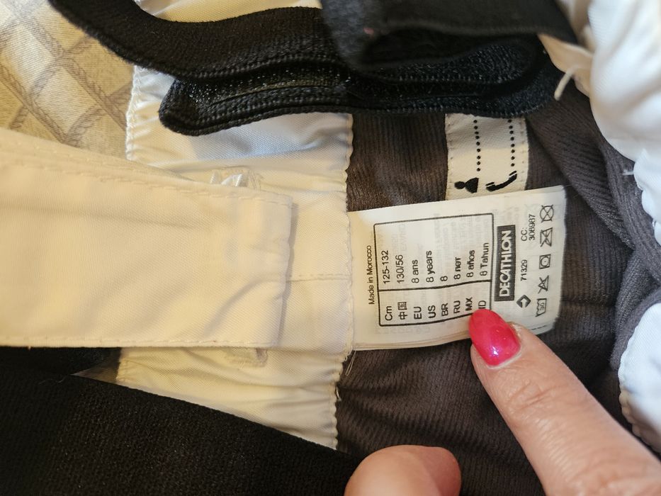 Calças neve criança com suspensórios