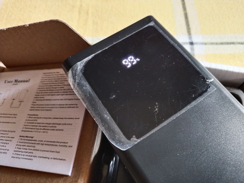Новый повербанк XUQG 10000 mAh с LED фонариком и быстрой зарядкой (Power Bank) + подарок