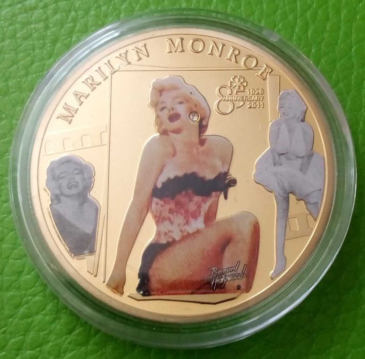 Moneta Marilyn Monroe 40 mm Medal Kapsel 40 mm Nowa