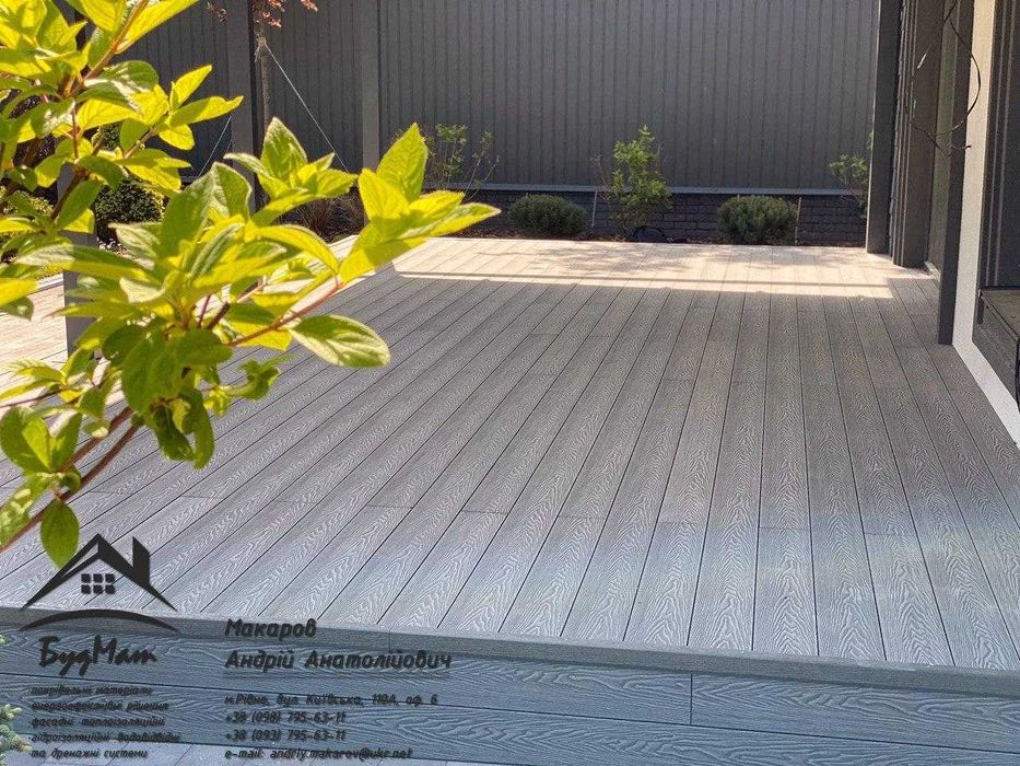 Терасна дошка ДПК — заміна дерева, не боїться води та морозу