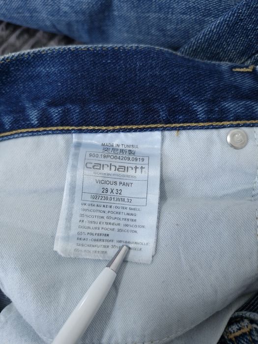 Spodnie jeansowe Carhartt WIP Vicious pant 29x32 M