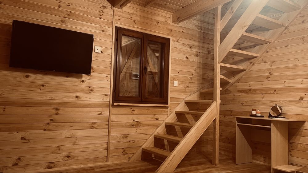 Domek góralski wypoczynkowy w centrum Gór Świętokrzyskich Jacuzzi/Saun