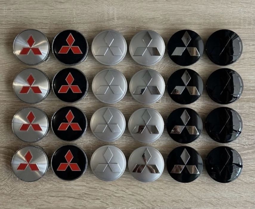 Conjunto Centros Mitsubishi 56mm 60mm 65mm 68mm 75mm 81mm