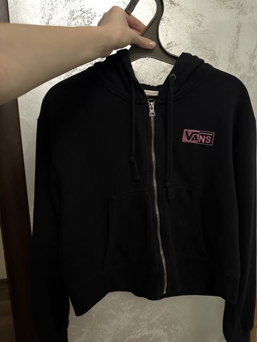 чорна зіпка  Vans на флісі xs-s