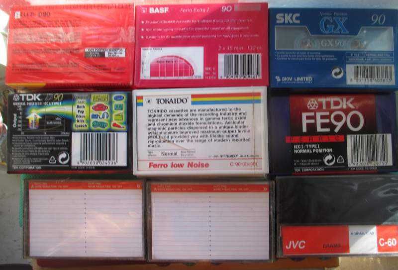TDK Basf Sony Tokaido JVC Levis Аудиокассеты, кассеты для магнитофона
