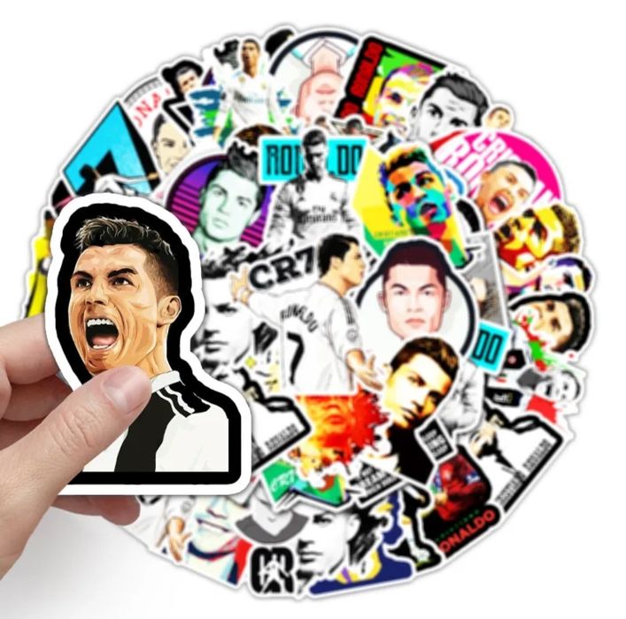 50 Autocolantes Stickers Cristiano Ronaldo