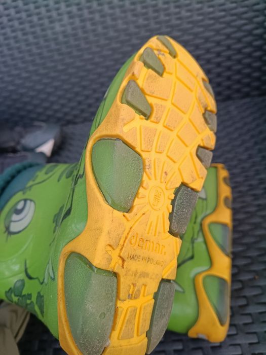 Kalosze zielone, ocieplane 26/27