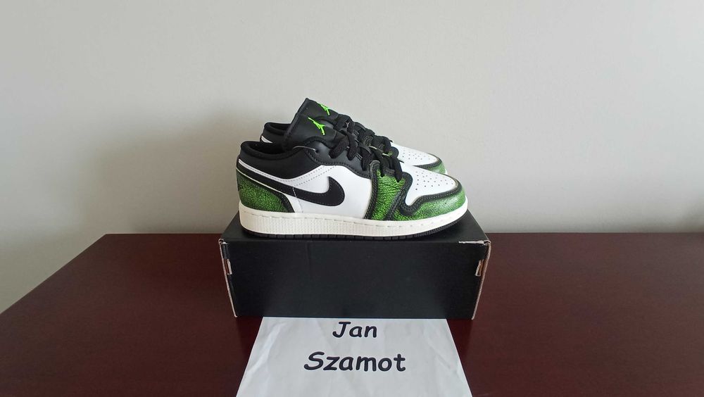 36,5 Buty Nike Air Jordan 1 Low Black Electric Green