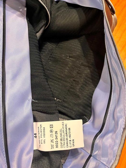 Fato Clássico -Cinza metalizado