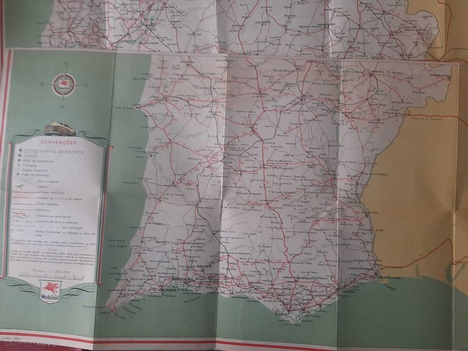 Mapas – Carta Itinerária de Portugal 1948 (4 mapas)