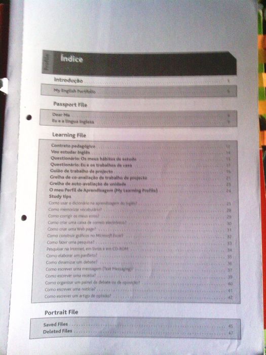 11 º ano; Inglês, Português, Filosofia, Física e Química A