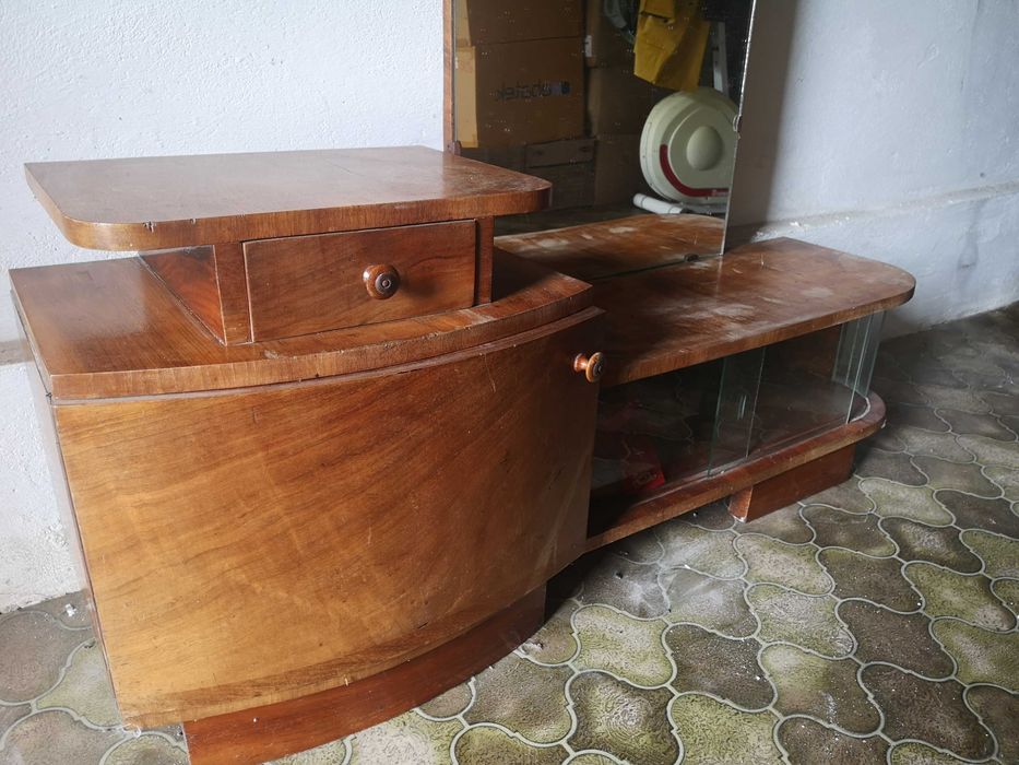 Toaletka z lustrem PRL