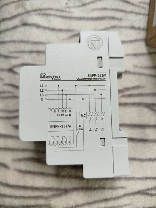 Релє напруги трьохфазне Novatek  RNPP-311 M