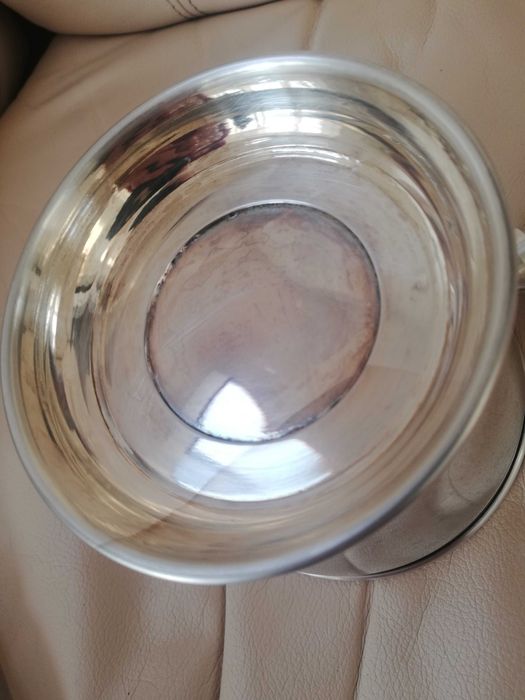 Wiaderko do lodu z szczypcami - silver plated