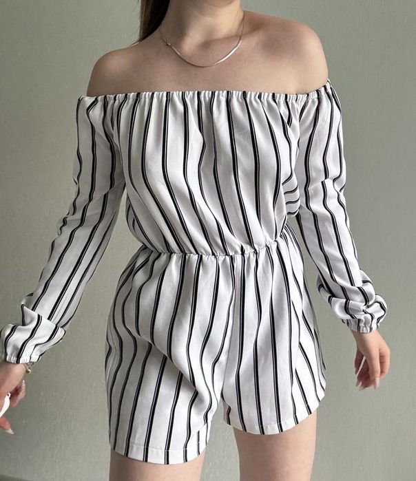 Комбінезон missguided у смужку із шортами плаття шорти H&M сукня