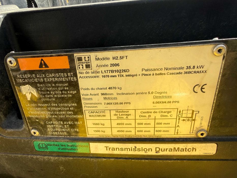 Навантажувач вилковий Hyster H2.5FT Вагонник дизель