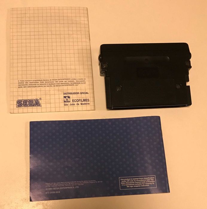 Jogo SEGA MEGADRIVE "SONIC & NUCKLES" Original / 1993 - Sem caixa