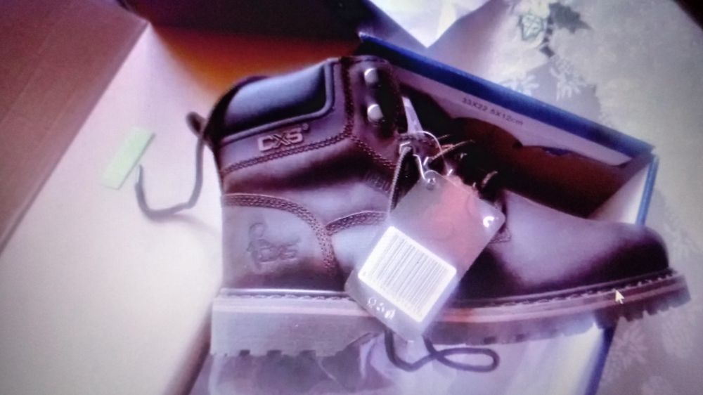 Buty trapery rozmiar 38 skóra