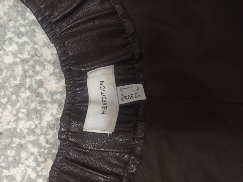 Міні спідниця h&m шкіра розмір L