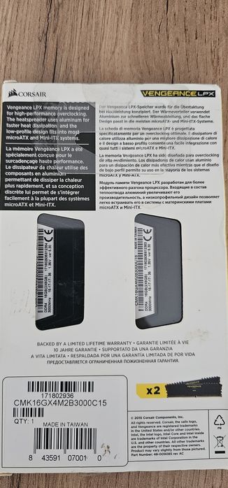 Corsair Vengeance LPX 16GB DDR4 3000MHz CL15