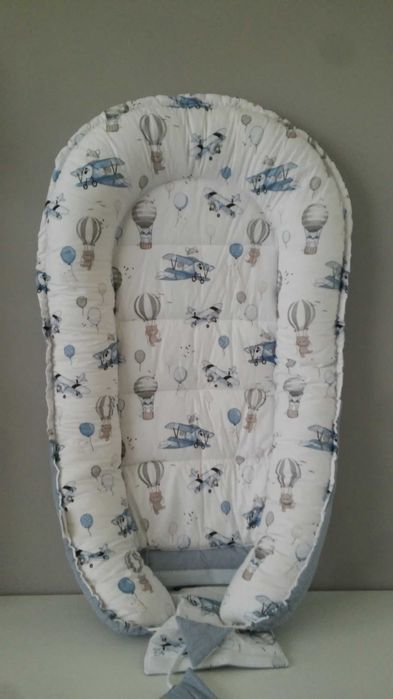 Materac do kokonu JUKKI COMFORT - BALLOON TRAVEL BLUE pachnie nowością