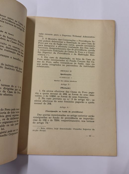 Reestruturação Orgânica das Casas do Povo