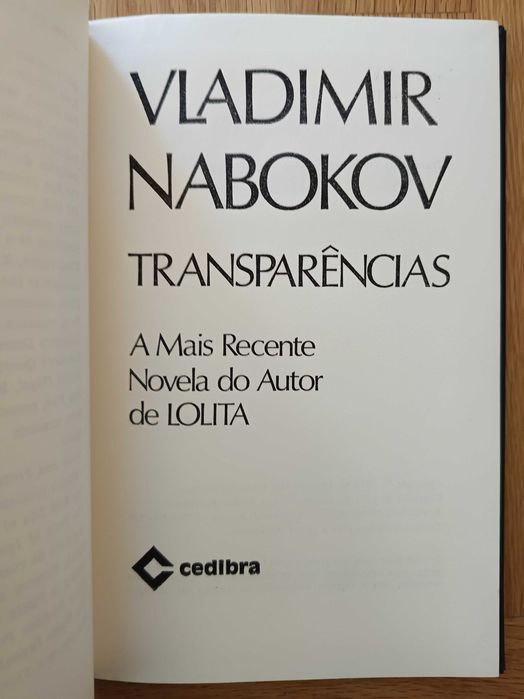 Vladimir Nabokov - Transparências (portes incluídos)