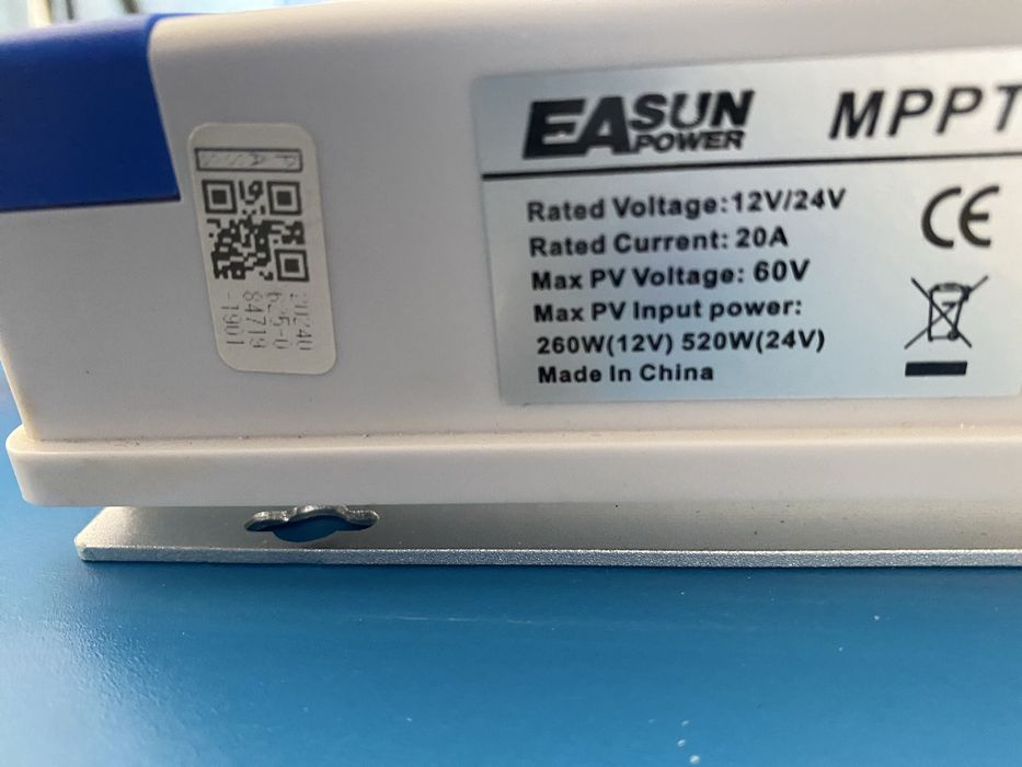 Controlador solar 12/24v 20A mppt easun