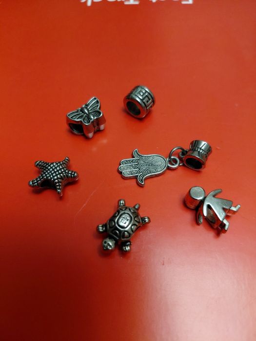 Шарм Pandora (шарми для браслетів Пандора)6 шт