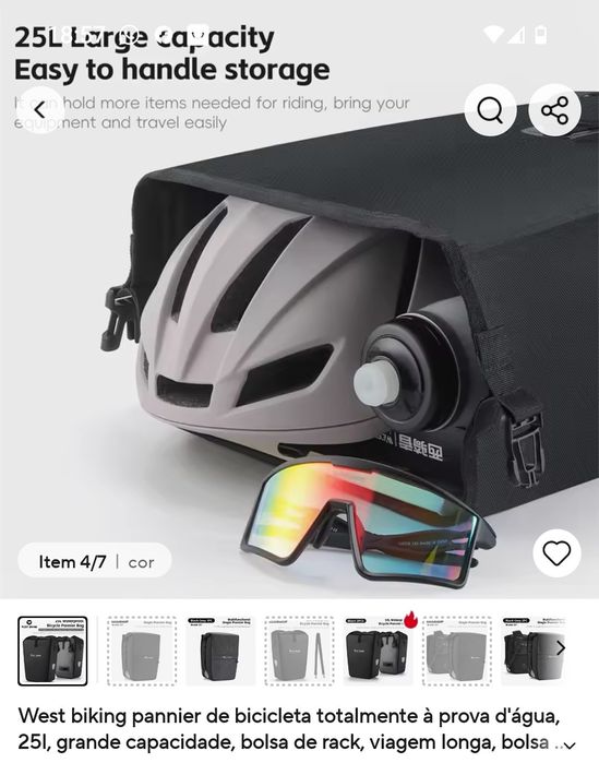 Mochila para bicicleta