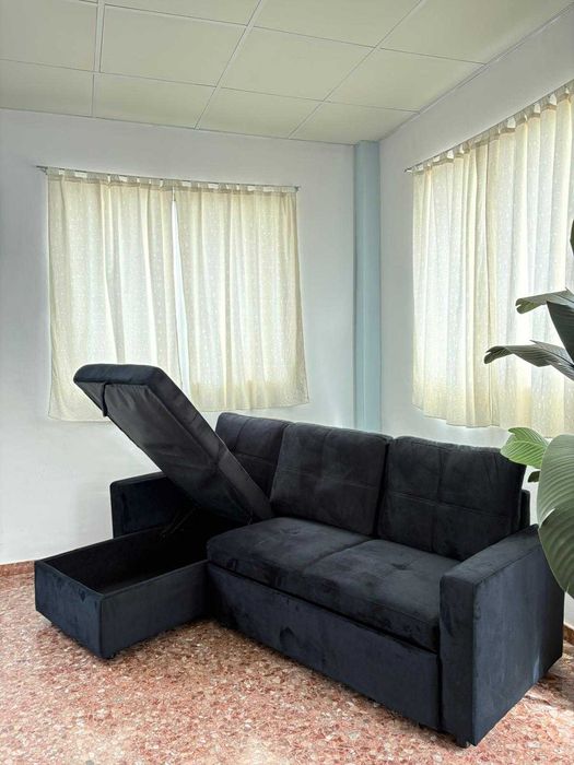 PREÇOS INCRIVEIS  SOFA CAMA COM BAU  NOVO ENVIO GRATITO PAGA NA ENTREGA