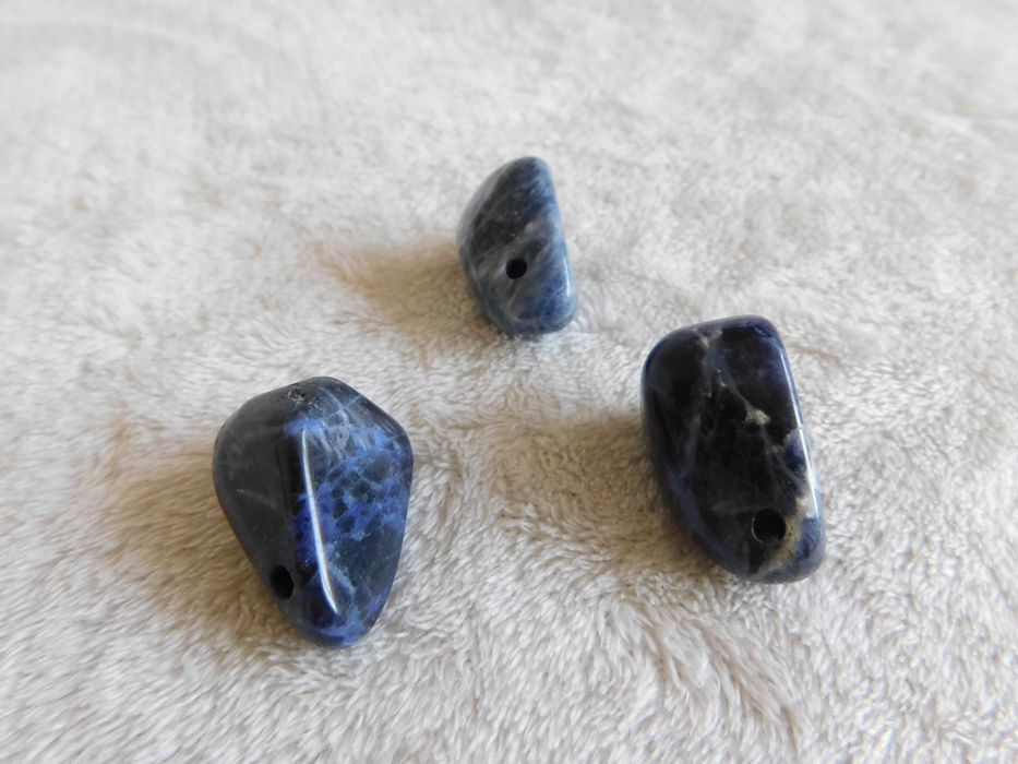 Niebieski agat wisiorek - kamień naturalne