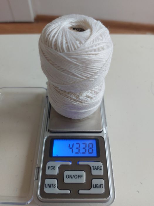 2 x biały kordonek ok. 43 g