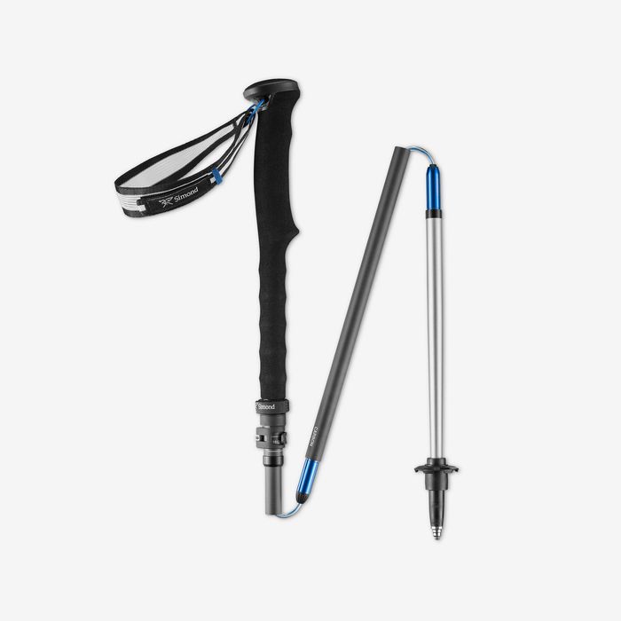 Bastões Compactos de Trekking em Carbono Sprint Preto (Conjunto de 2)