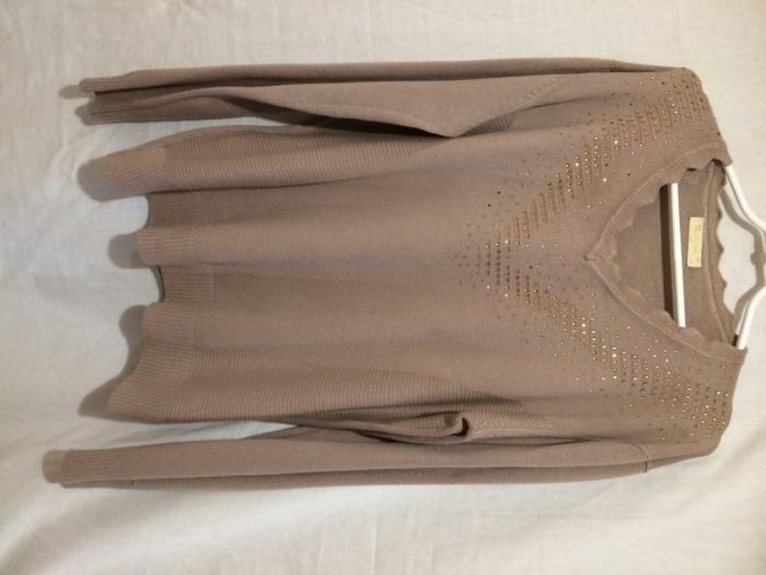 Sweter w kolorze kakaowym