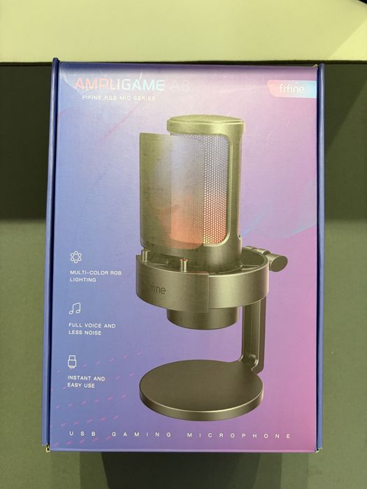 Мікрофон конденсаторний Fifine A8 RGB Black (A8_MICRO)