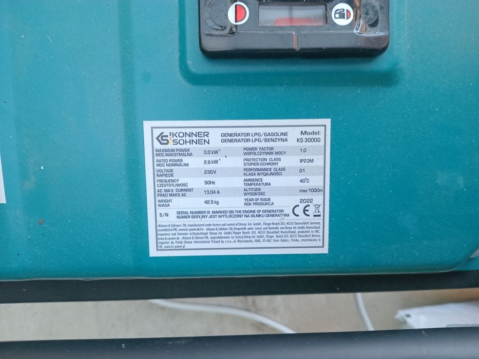 Генератор  газ/бенз (Німеччина )