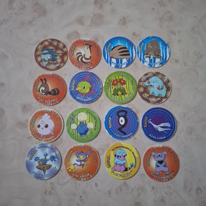 Tazos Pokémon originais Matutano