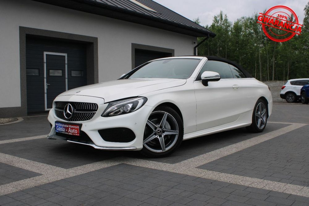Mercedes-Benz Klasa C Gwarancja_Cudowne Kabrio_Unikatowy Przebieg_Biała Perła !!!