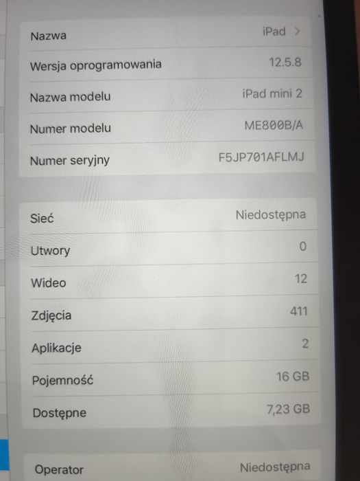 iPad  mini2 16gb w dobrym stanie .