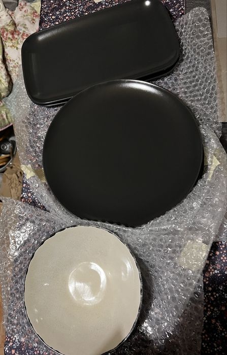 Тарілки чашки термос посуд ікея для сипучих керамічна банка