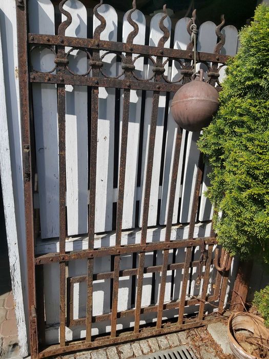 Brama retro, płot XIX/XX w 170 cm