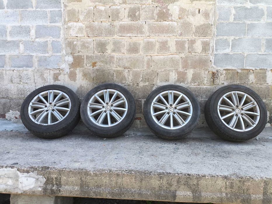 Колесо в сборе диск 5N0601025AF R18 VW Tiguan резина 235/50/R18 GoodYear Eagle Sport