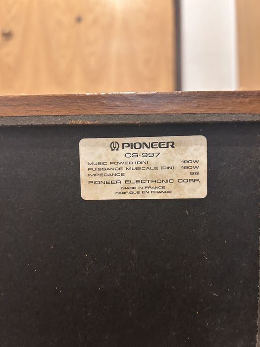 Colunas Pioneer cs 997