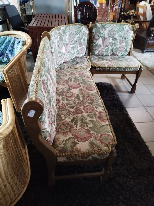 narożnik dębowy antyk Vintage kuchnia salon taras