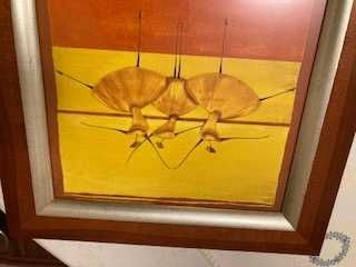 Obraz malowany, sygnowany ONA