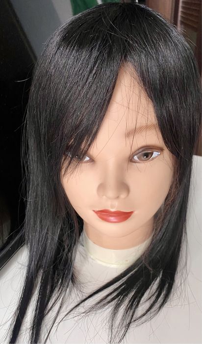 Toper dopinka treska peruka tupet wig włosy naturalne malezja czarny