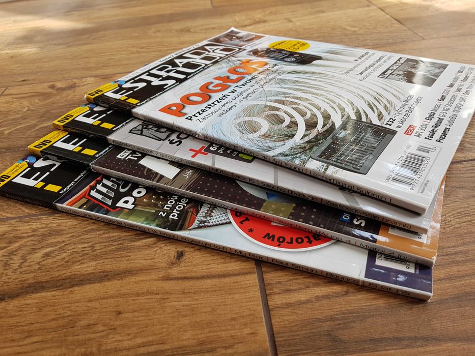 4 czasopisma: Estrada i Studio - Magazyn muzyków i realizatorów, 2011, 2012